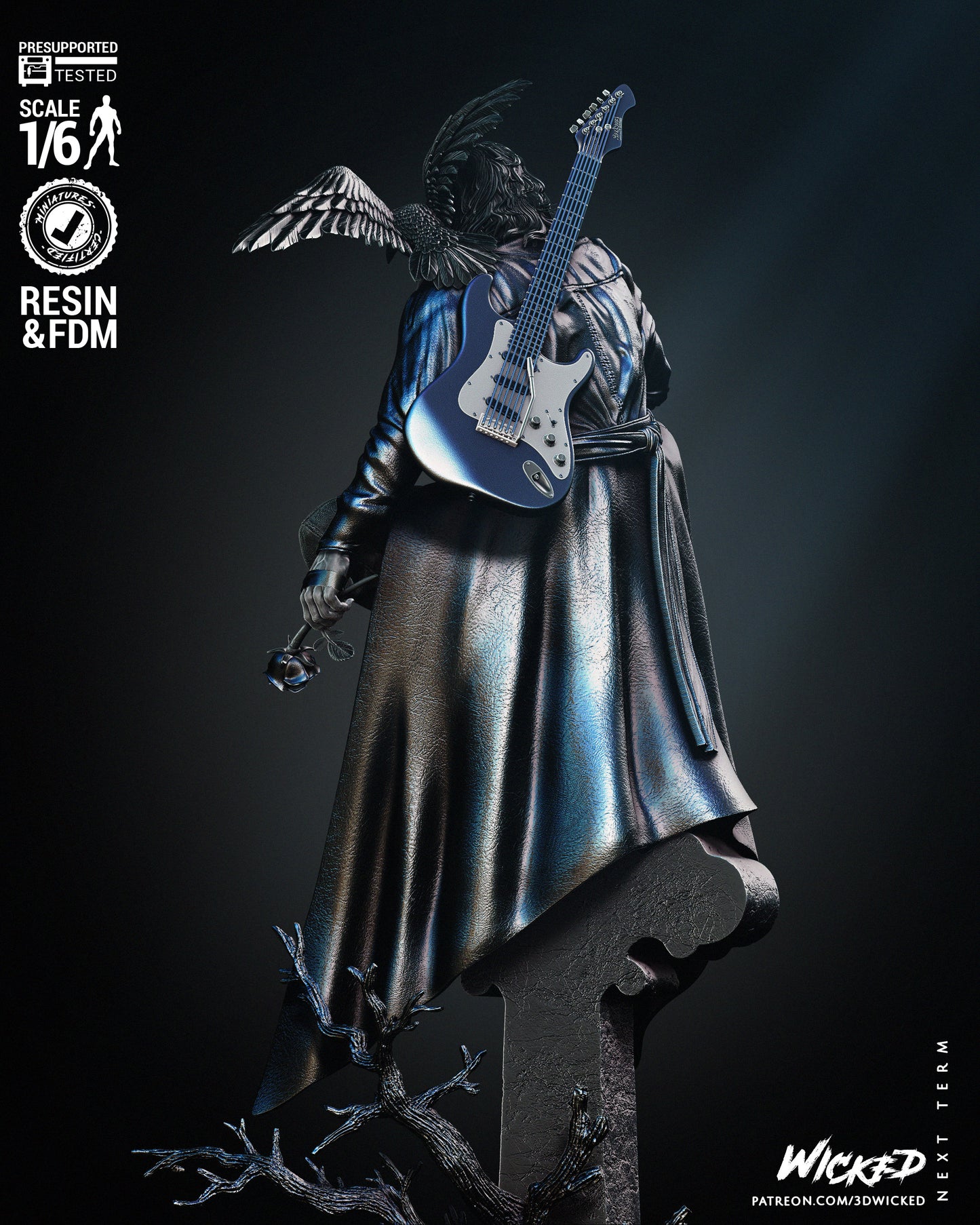 The Crow Statue (1/12 Scale)