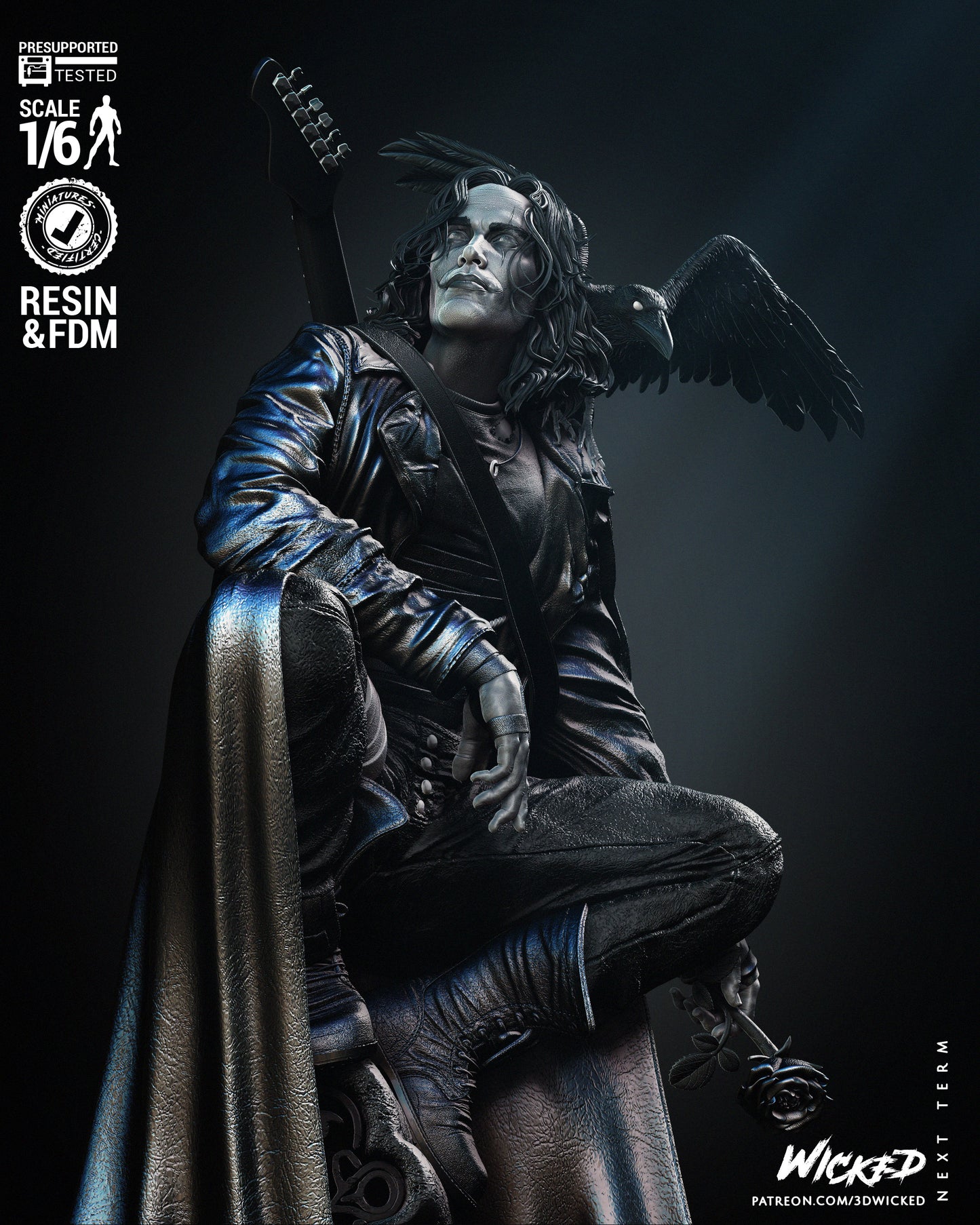 The Crow Statue (1/12 Scale)