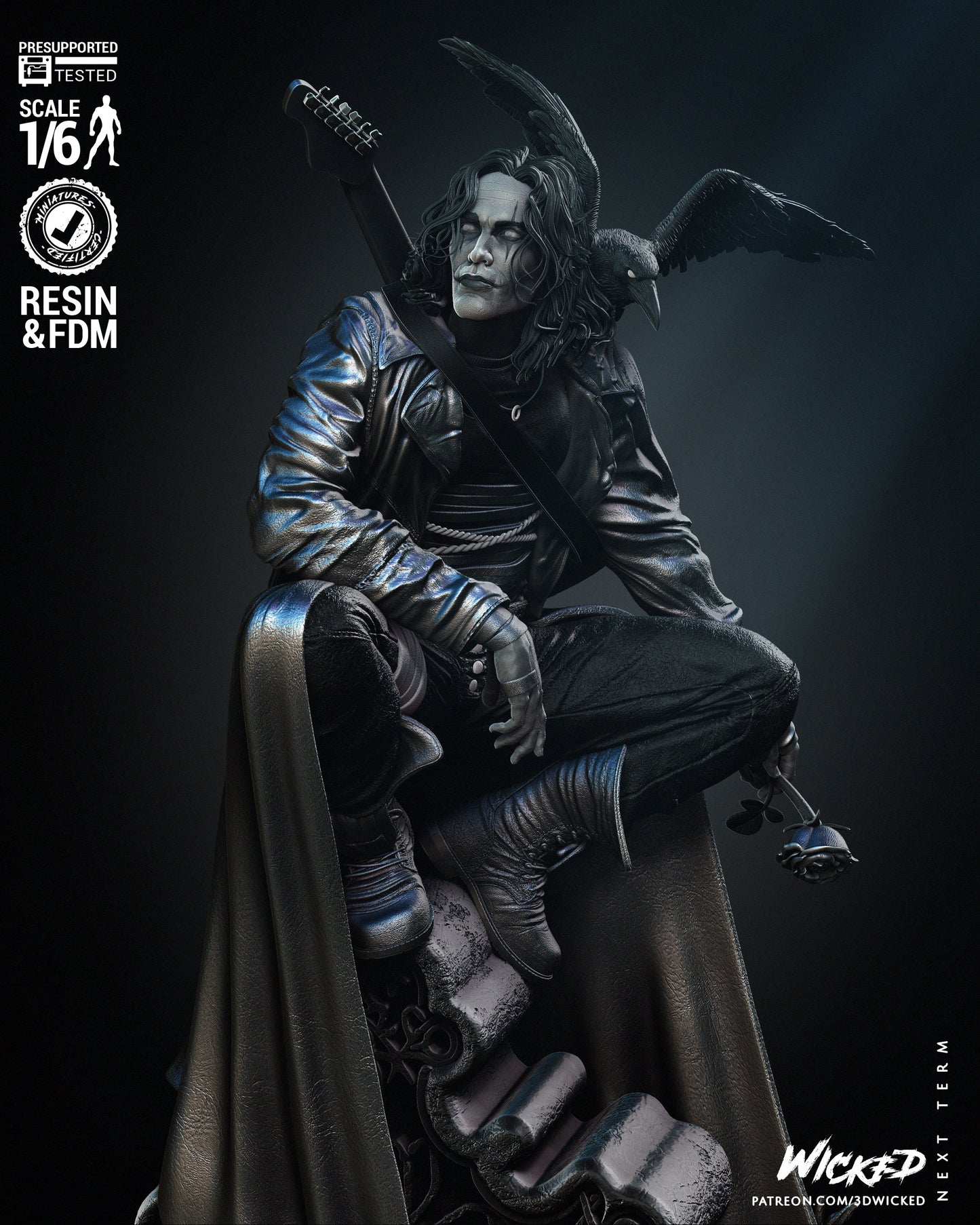 The Crow Statue (1/12 Scale)