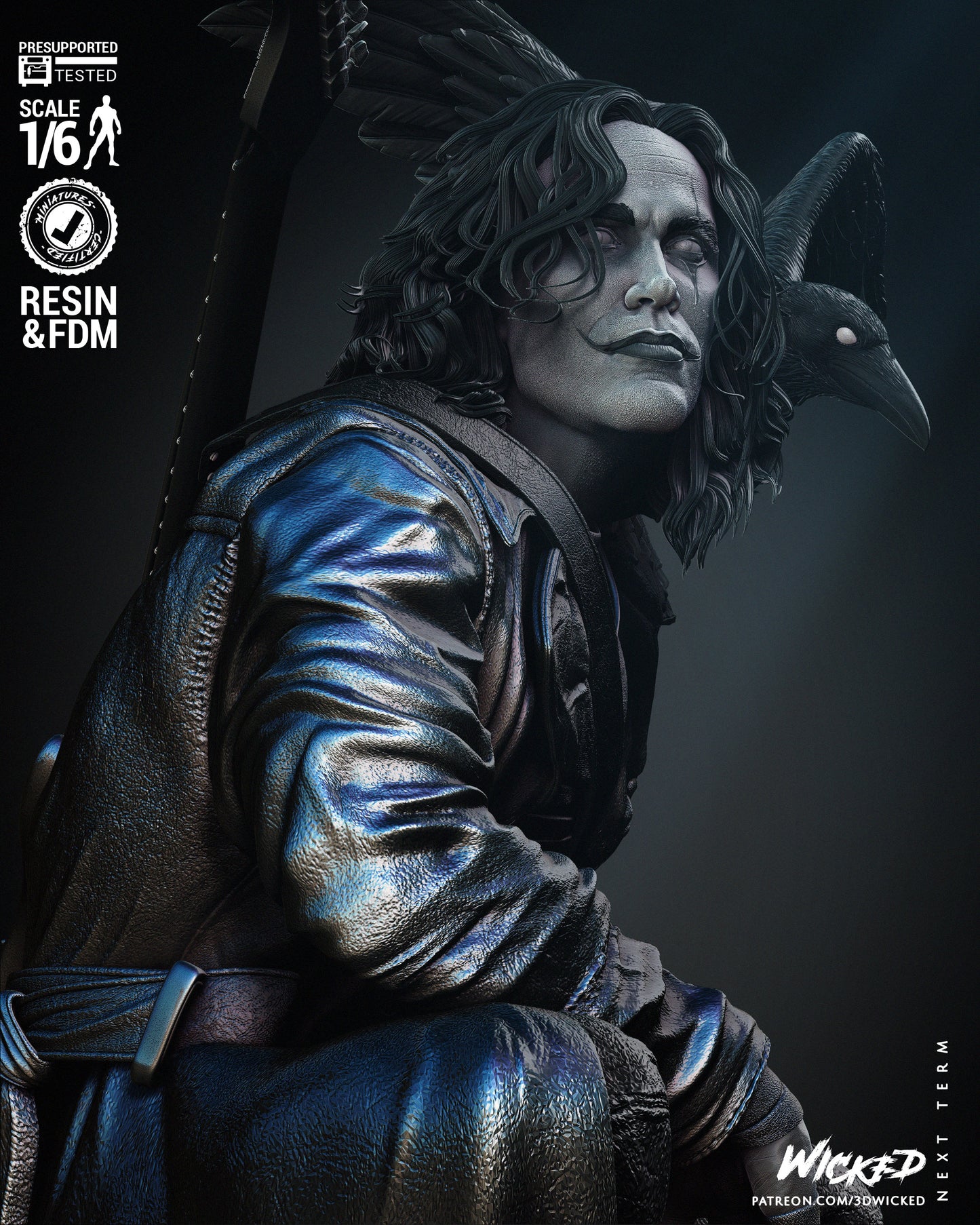 The Crow Statue (1/12 Scale)