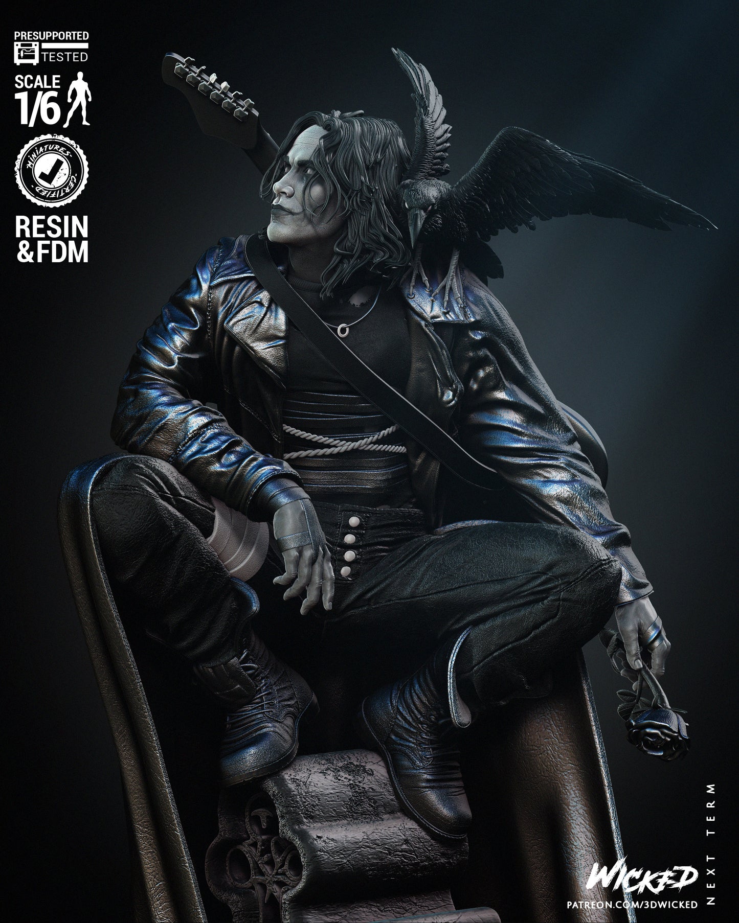 The Crow Statue (1/12 Scale)