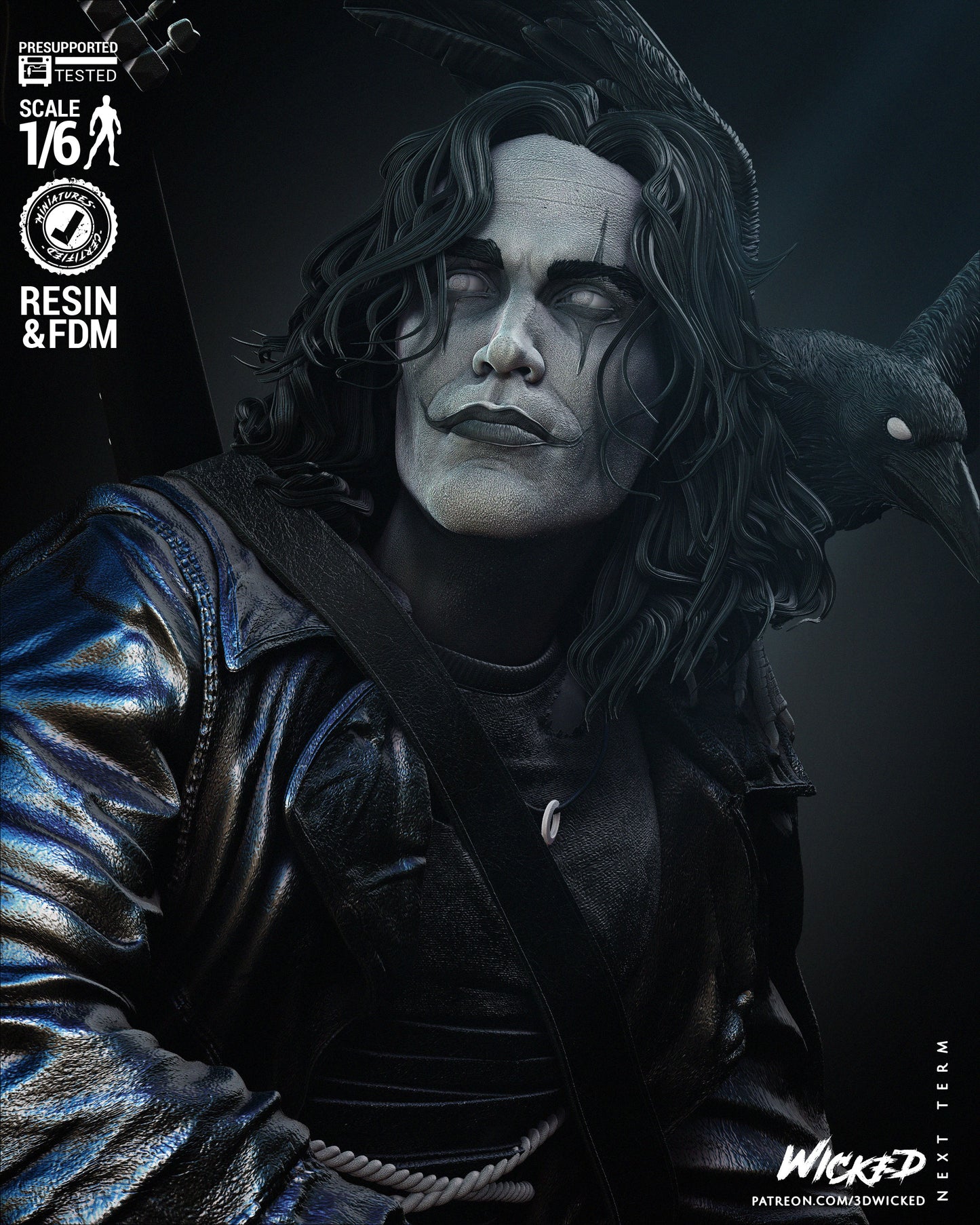 The Crow Statue (1/12 Scale)