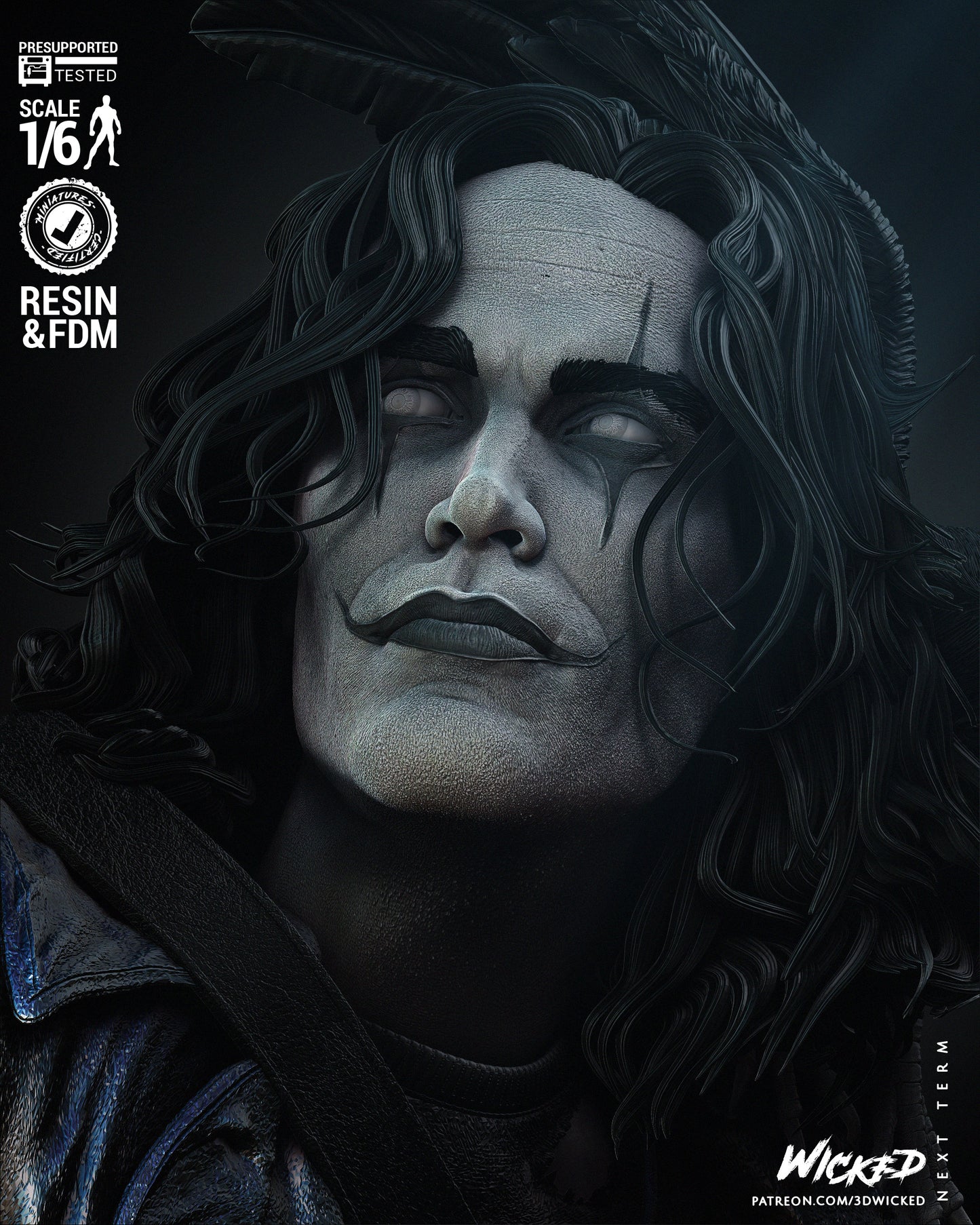 The Crow Statue (1/12 Scale)