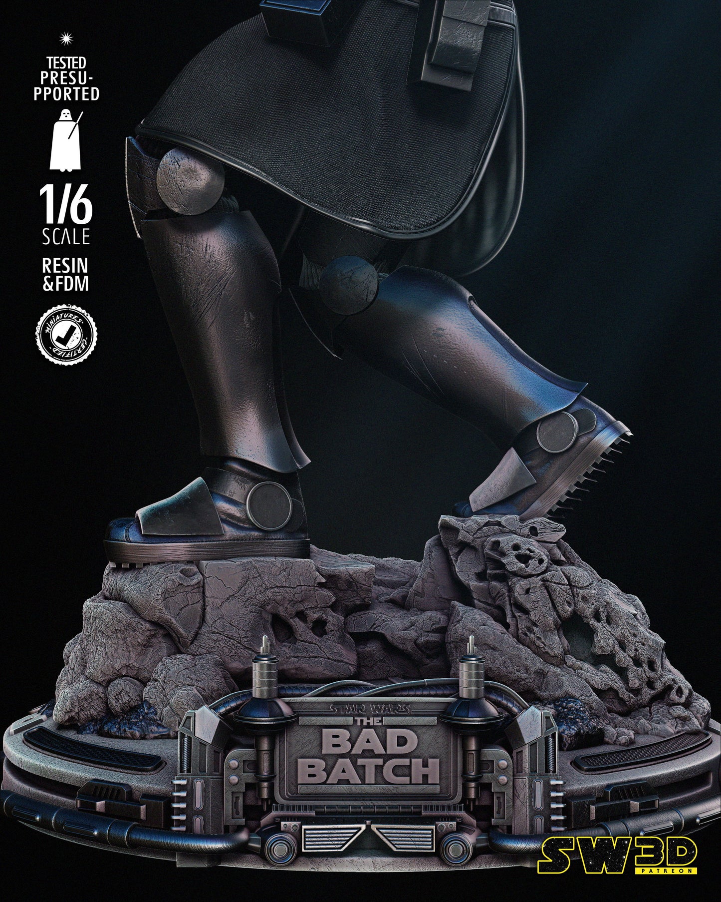 1/6 scale Bad Batch Echo