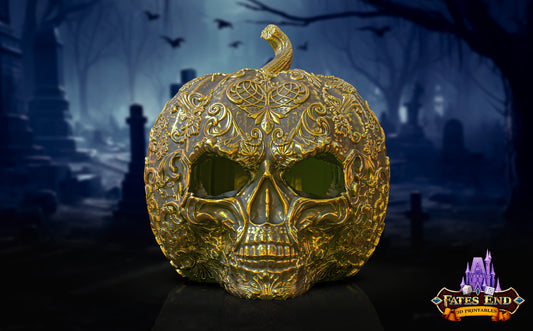 Fancy Skull Pumpkin